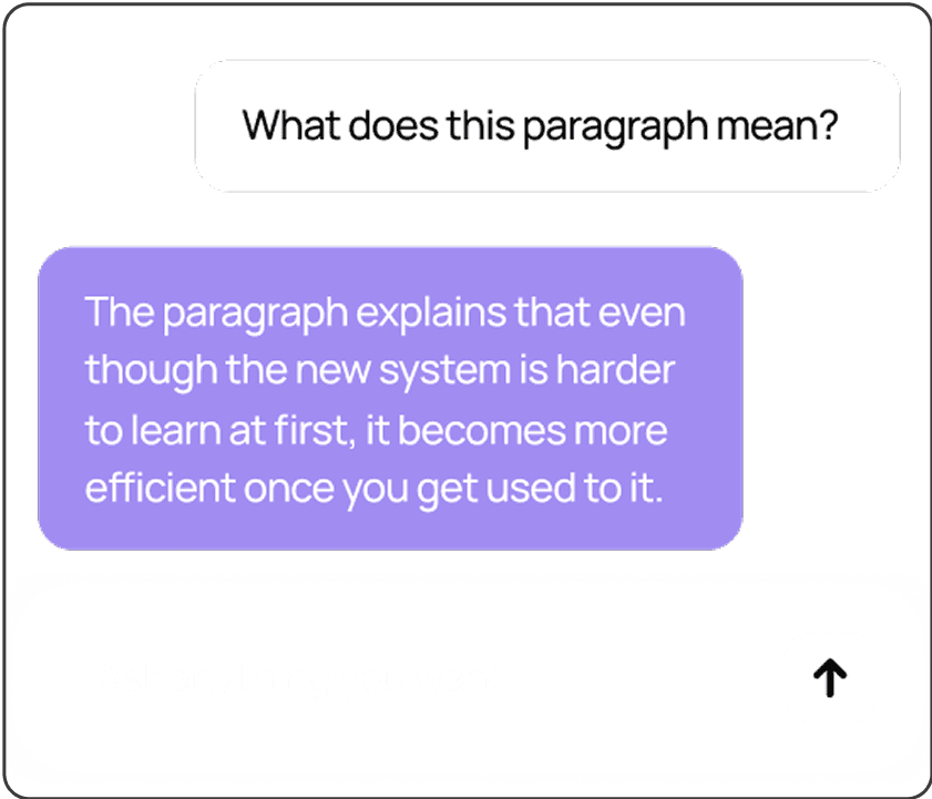 Chat as you learn