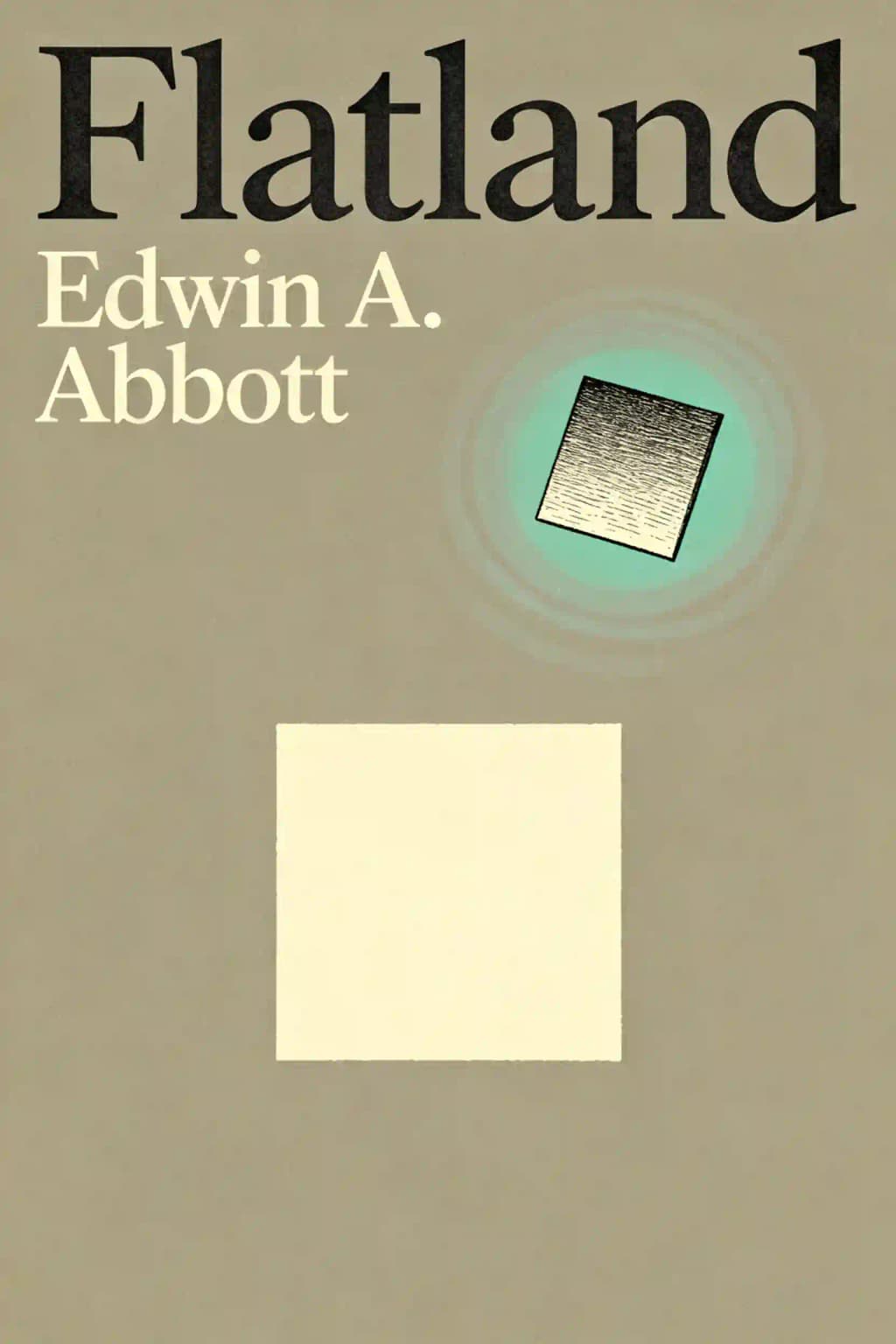 Flatland: By Edwin A. Abbott - Illustrated book cover