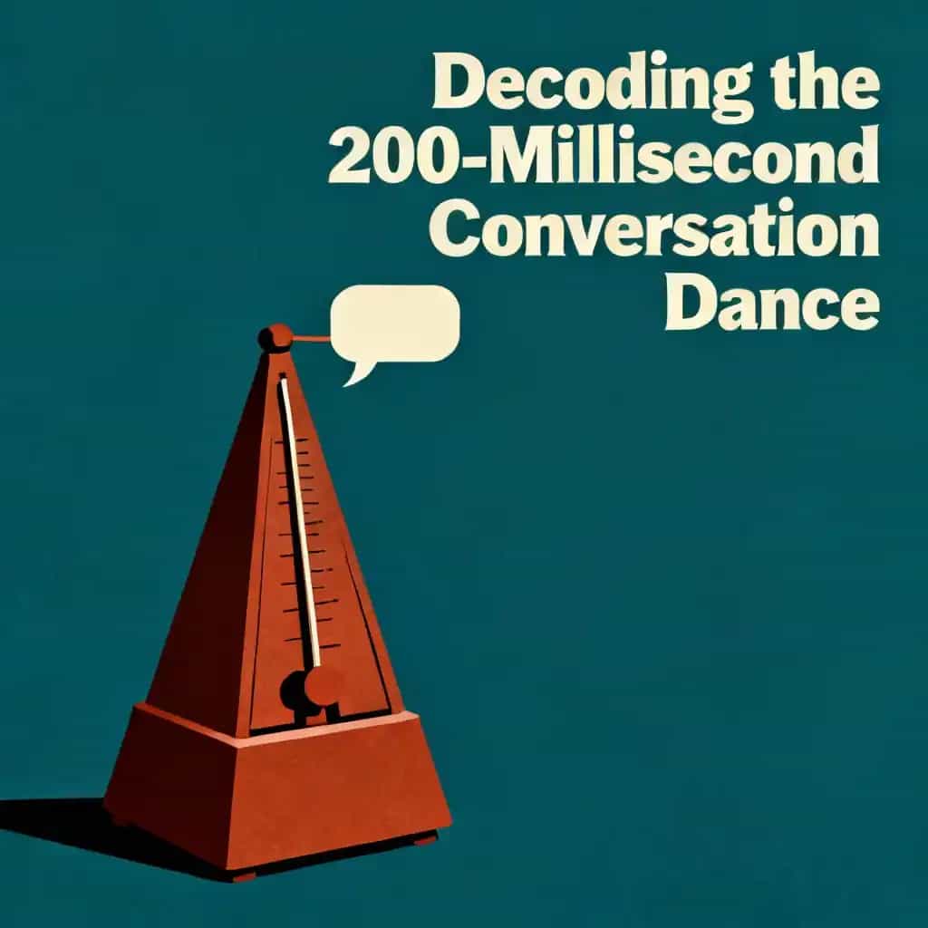 Portada del libro The Science of Conversation: Decoding Our 200-Millisecond Dance