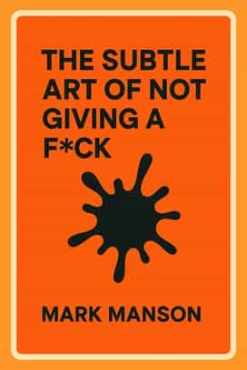 Copertina del libro The Subtle Art of Not Giving a F*ck