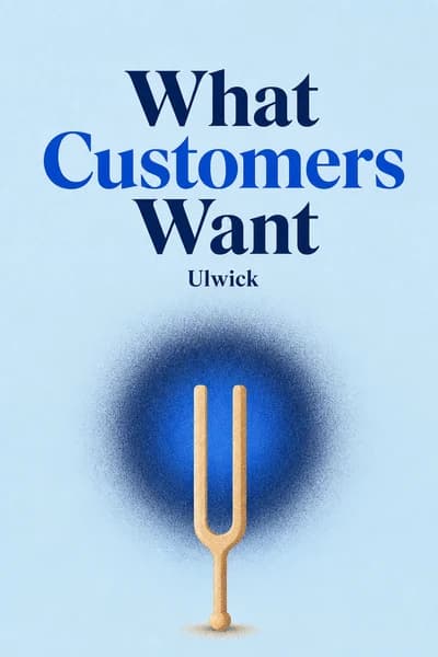 What Customers Want: Using Outcome-Driven Innovation to Create Breakthrough Products and Services book cover