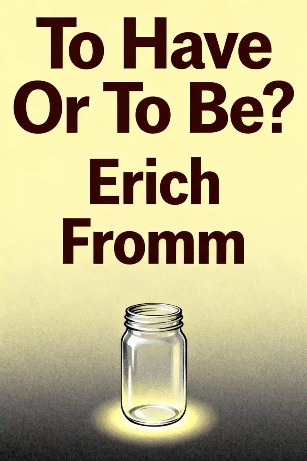 To have or to be? book cover