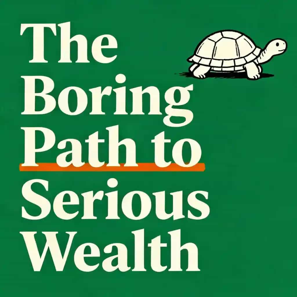 Capa do livro The Boring Path to Serious Wealth