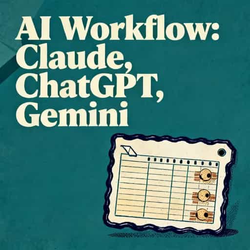 The AI Workflow: Claude, ChatGPT, and Gemini book cover