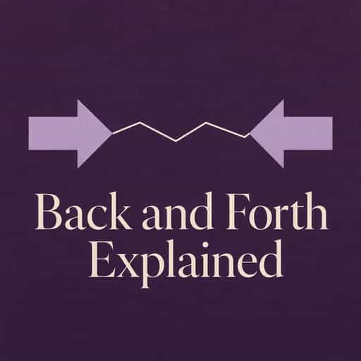 Capa do livro The Meaning of Back and Forth