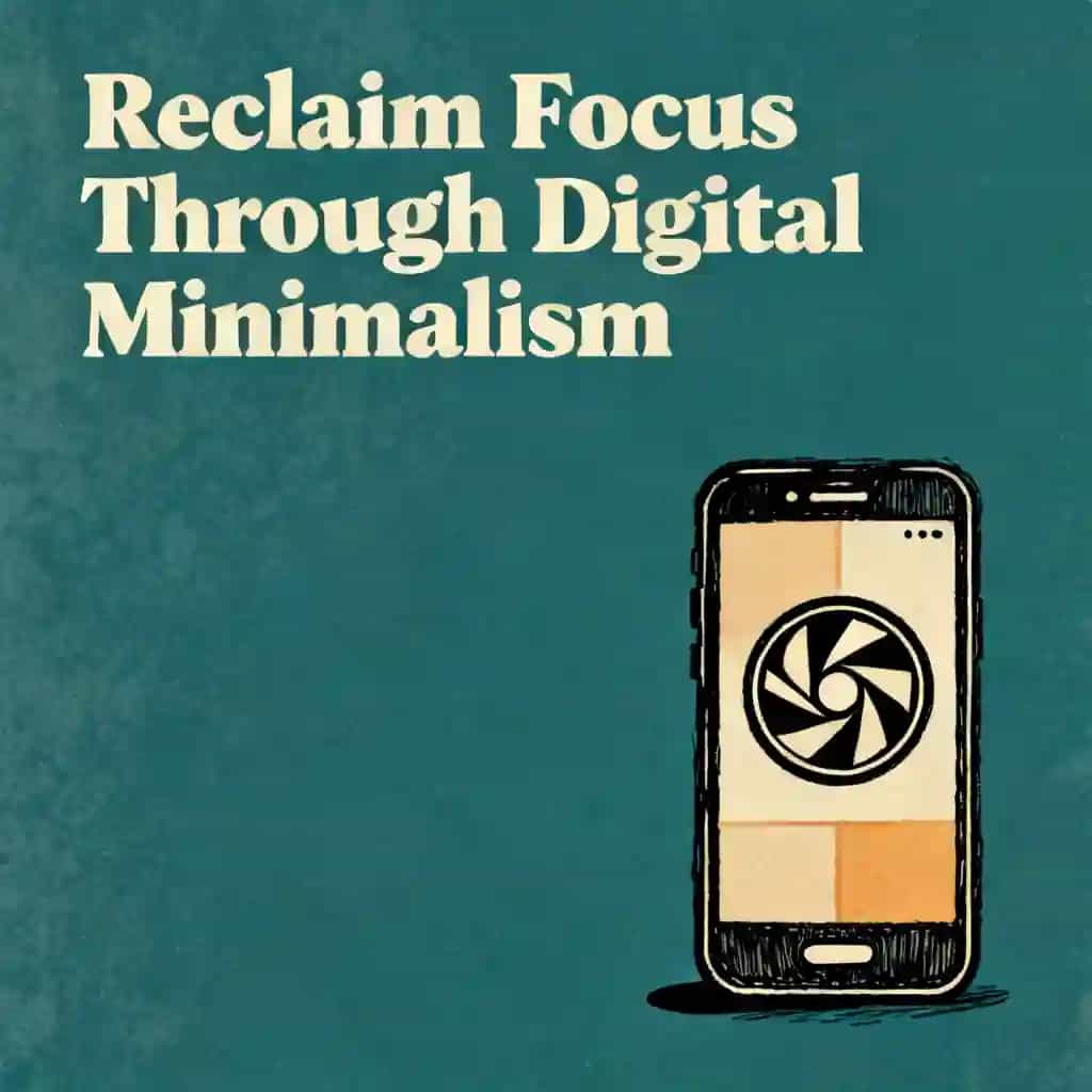 Copertina del libro Digital Minimalism and Reclaiming Your Focus
