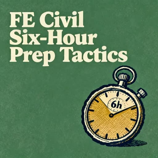 FE Civil Exam: Tactical Prep for the Six-Hour Marathon