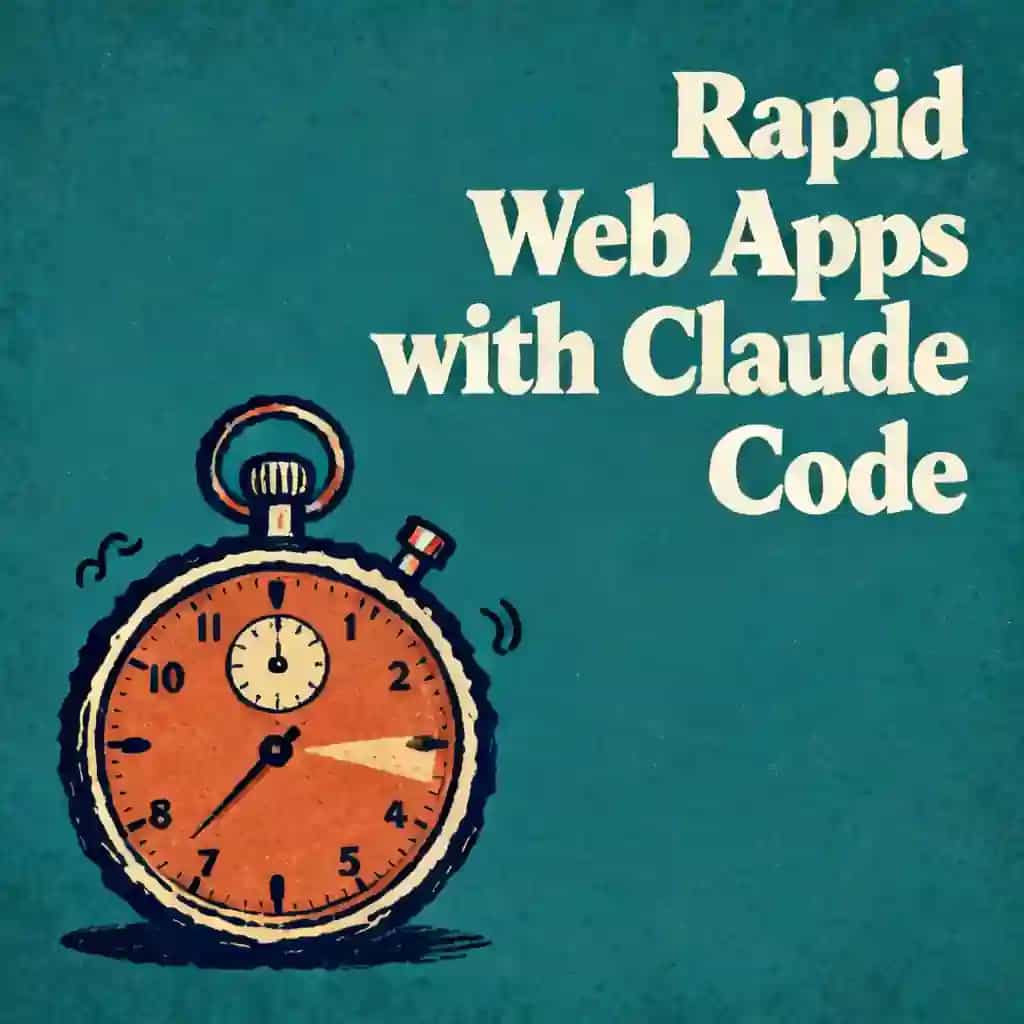 Capa do livro Rapid Web App Development with Claude Code