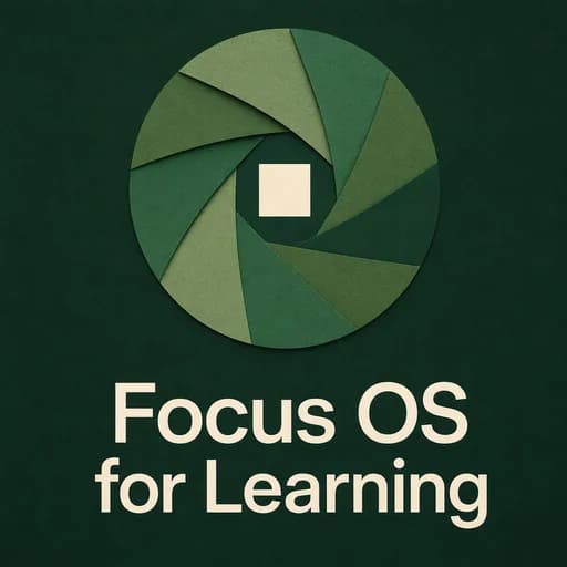 The Focus OS: Engineering Better Learning Through Behavior Design