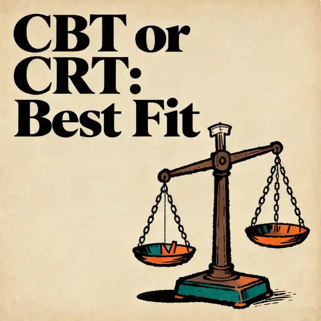 CBT vs CRT: Choosing Your Mental Health Therapy の書籍表紙