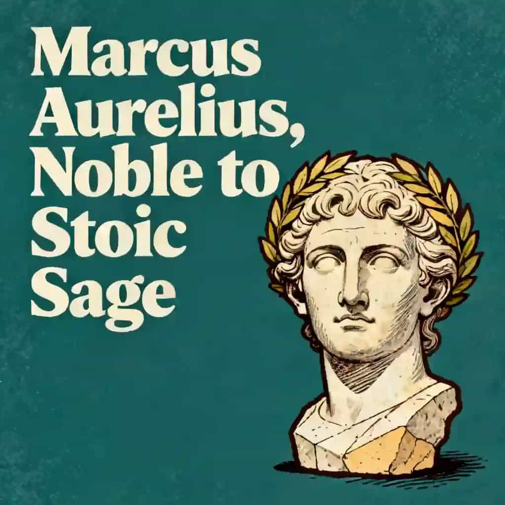 Copertina del libro Marcus Aurelius: Noble to Stoic Sage