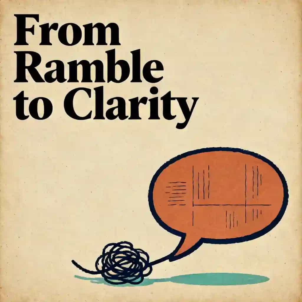Buchcover von How to stop rambling and speak more clearly