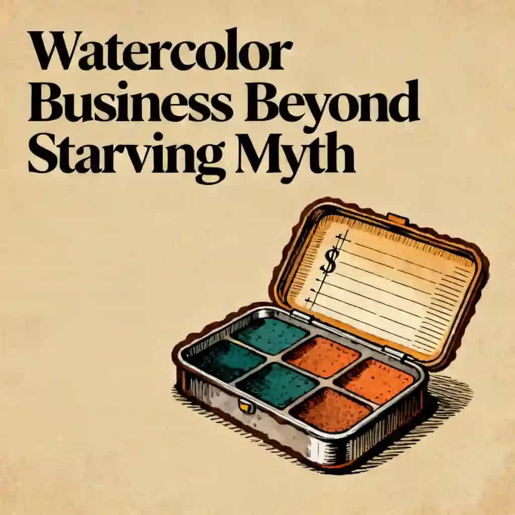Portada del libro Start a Watercolor Business Without the Starving Artist Myth