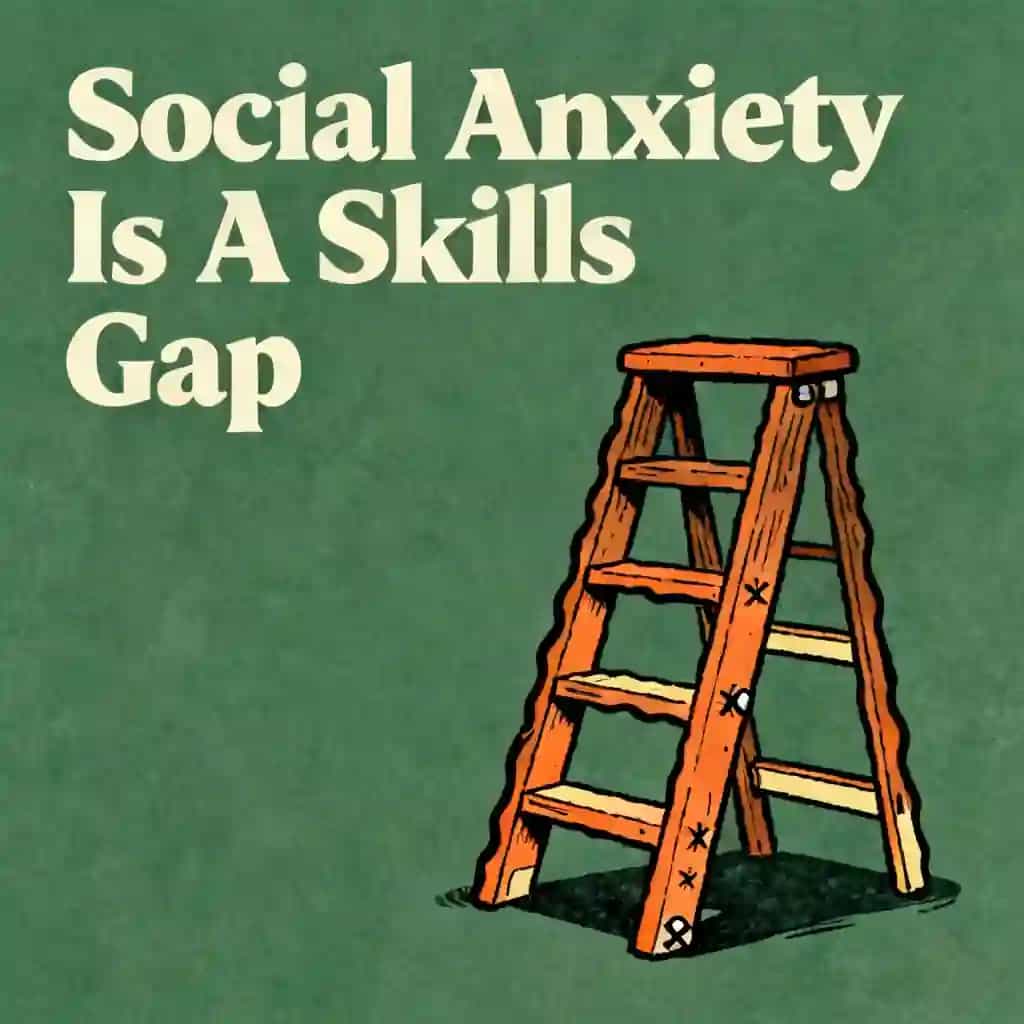 Social anxiety isn't a flaw—it's a skills gap book cover