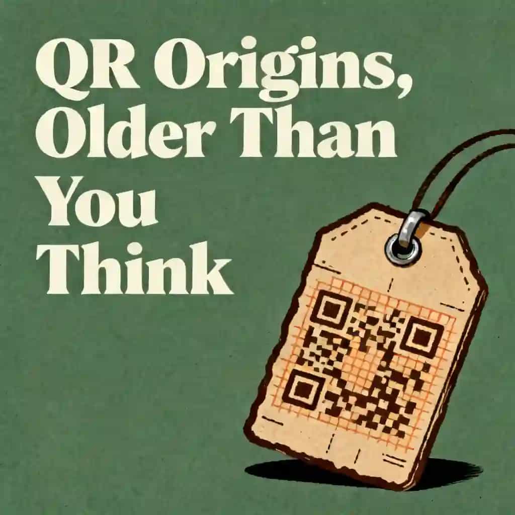 Buchcover von QR code history is older than you think