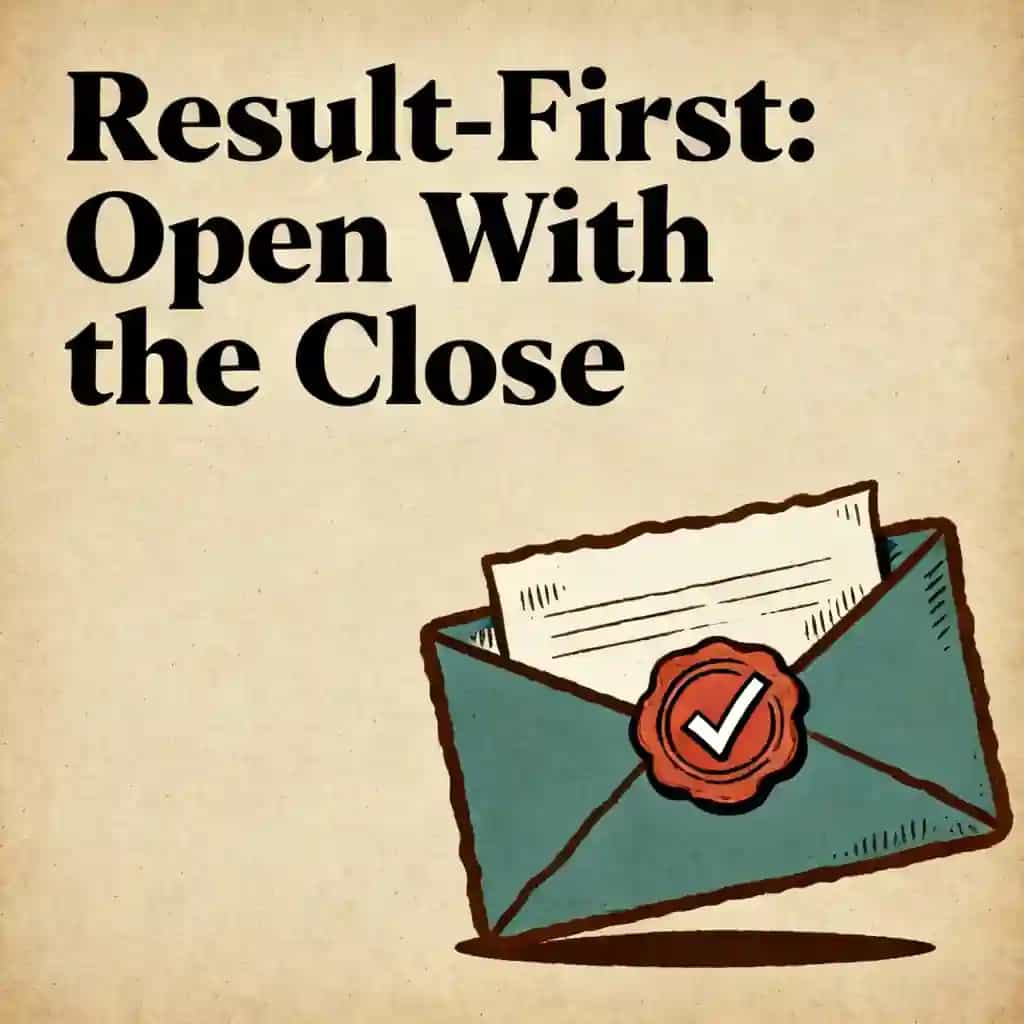 Buchcover von Open with Close: Mastering the Result-First Sales Strategy