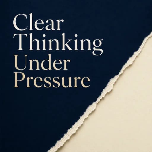 Clear Thinking in High-Stakes Conversations: Managing Emotional Flooding