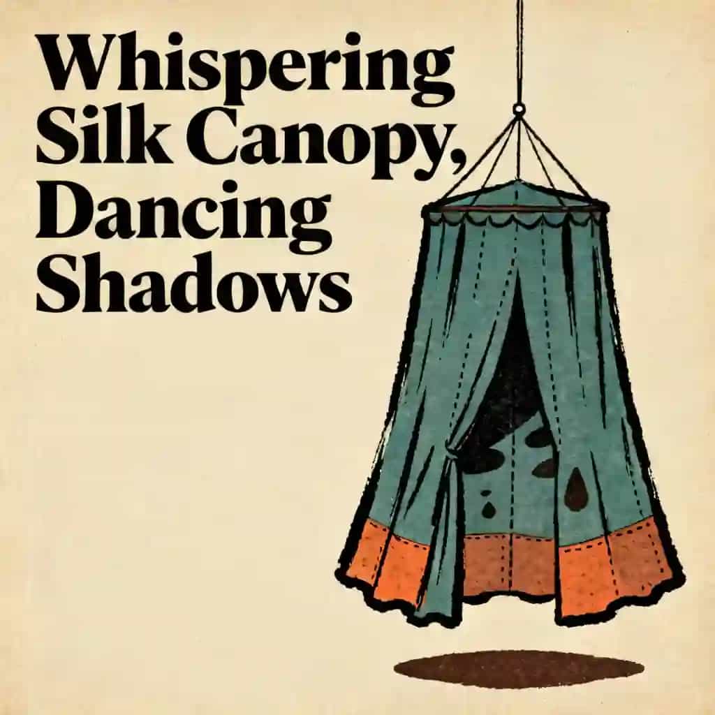 Copertina del libro The Whispering Silken Canopy Where Shadows Dance