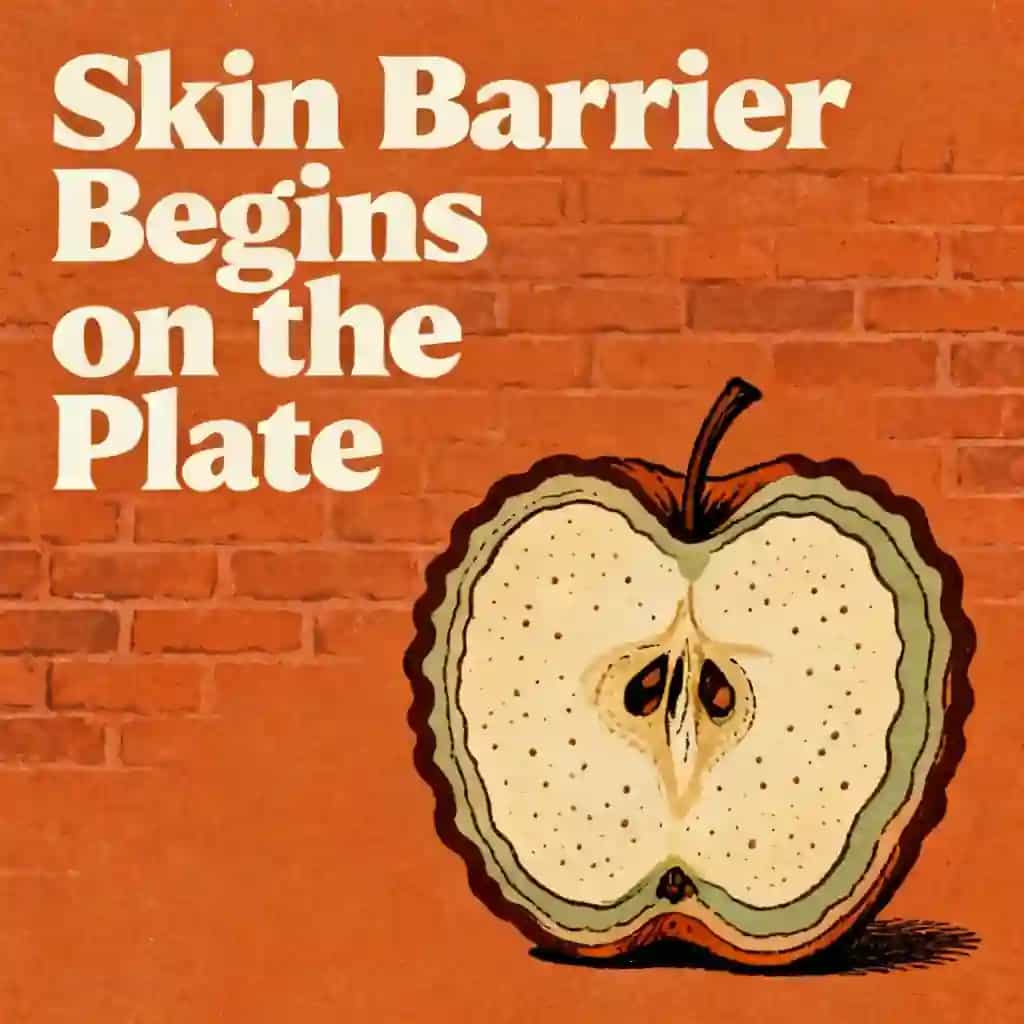 Copertina del libro Healthy skin diet: Why your barrier starts with food