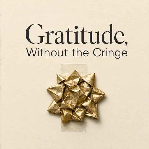 Gratitude Without the Cringe: Overcoming Toxic Positivity