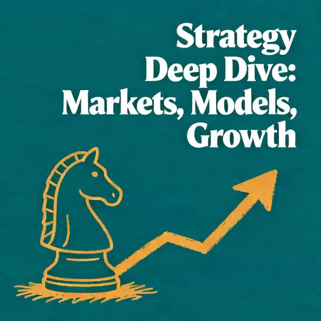 Buchcover von Business Strategy Deep Dive: Models, Markets & Growth