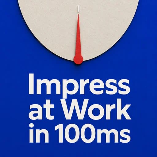 The First 100 Milliseconds: Mastering New Job First Impressions