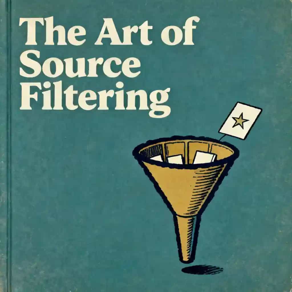 Copertina del libro The Art of the Filter: Mastering Source Curation