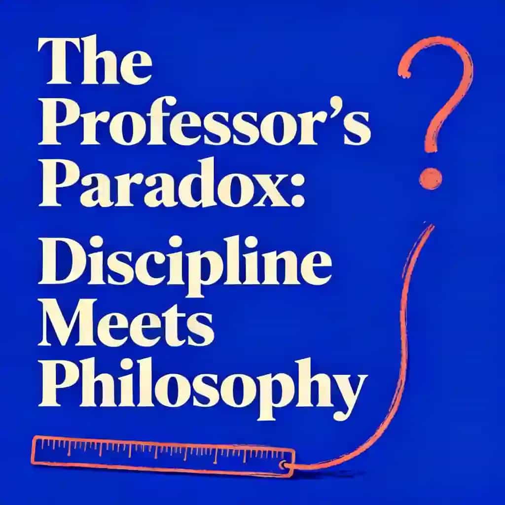 Copertina del libro The Professor's Paradox: When Discipline Meets Philosophy