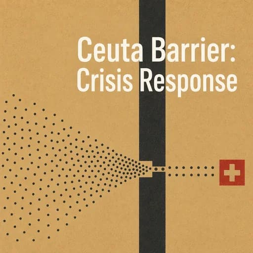 The Ceuta Barrier: Crisis Response and Border Security Frameworks