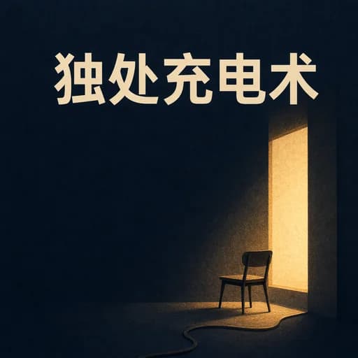高质量独处:如何克服孤独焦虑,把独自生活变成充电基站