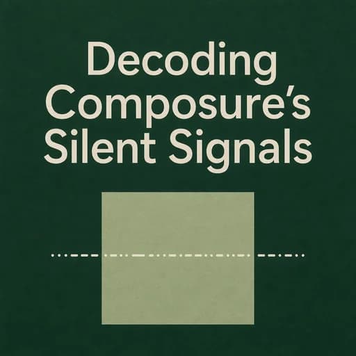 Decoded: The Silent Language of Composure