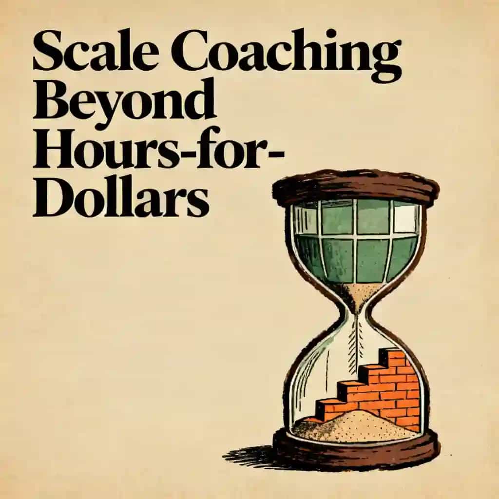 Capa do livro Scale your coaching business beyond the time-for-money trap