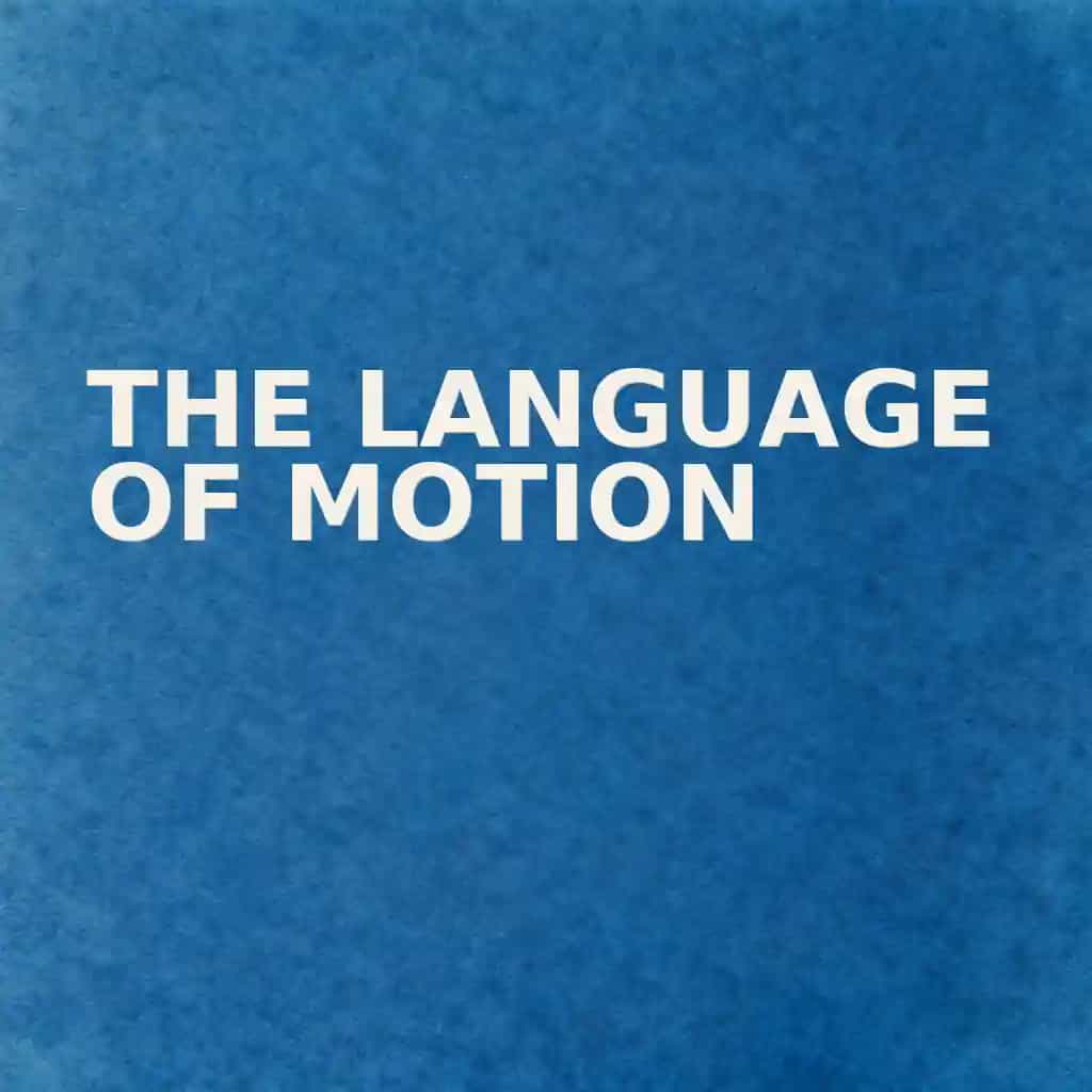 Capa do livro The Language of Motion