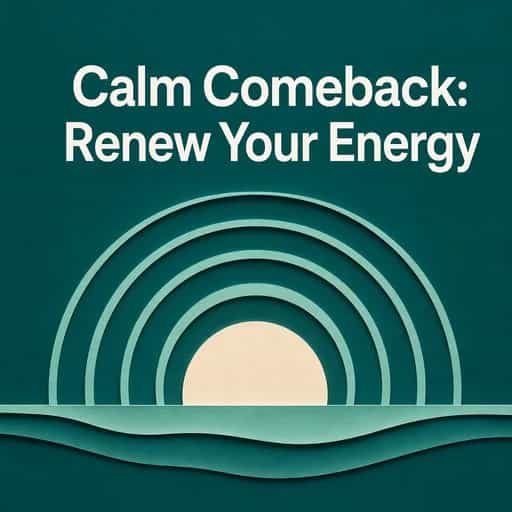 Capa do livro The Calm Comeback: Reclaiming Your Energy
