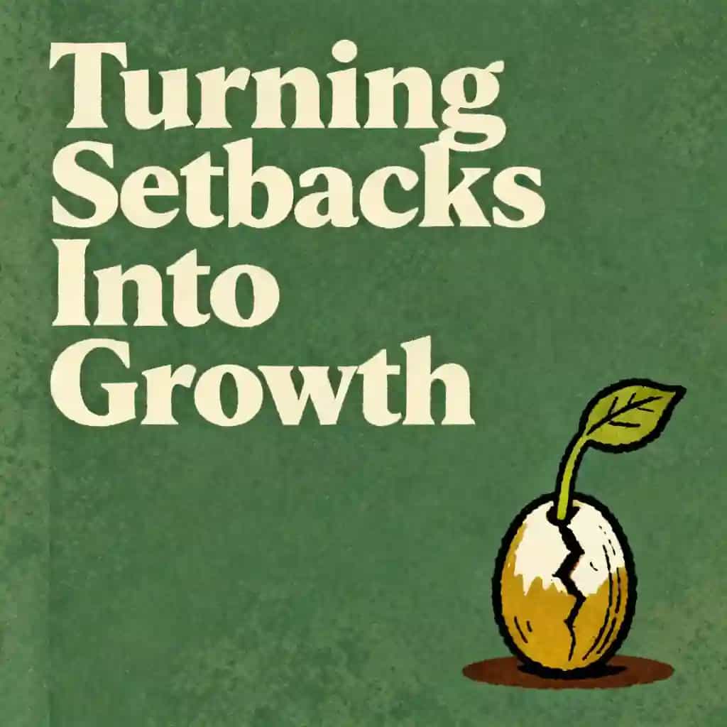 Portada del libro Overcoming obstacles by turning setbacks into growth