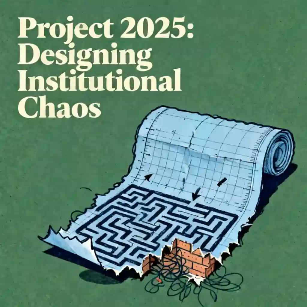 Project 2025 and the Blueprint for Institutional Chaos 책 표지