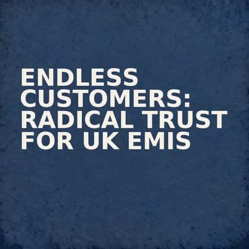 Capa do livro Endless Customers: Radical Trust for UK EMIs