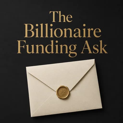 The Billionaire Trade: How to Ask for Funding and Partnerships