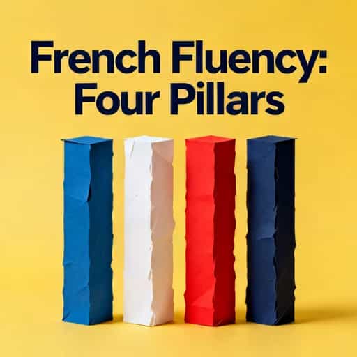 Portada del libro The Four Pillars of French Fluency