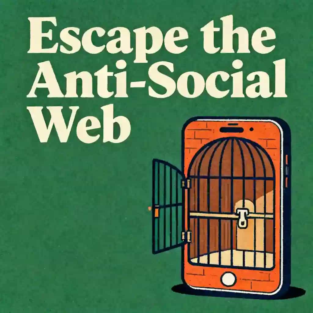 Copertina del libro The Anti-Social Web: Escaping Digital Addiction