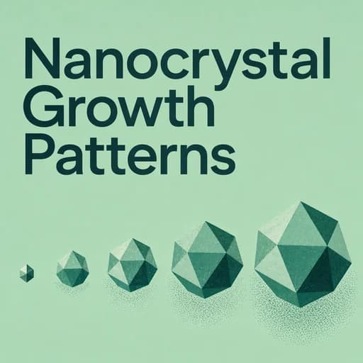 The Discrete Growth of Nanocrystals: Precision in Nanotechnology
