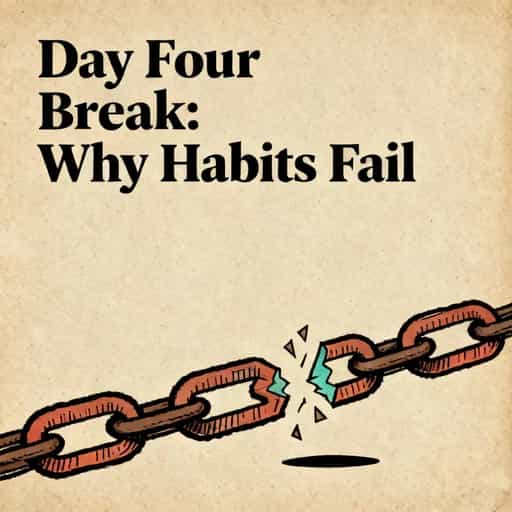 Copertina del libro The Day Four Streak: Why Habits Fail