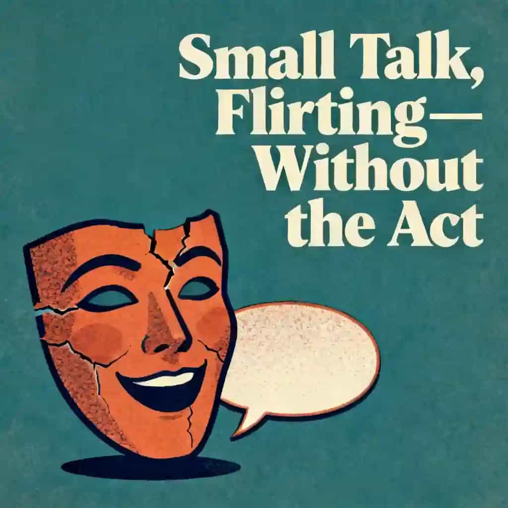Capa do livro Small talk and flirting without the performance trap