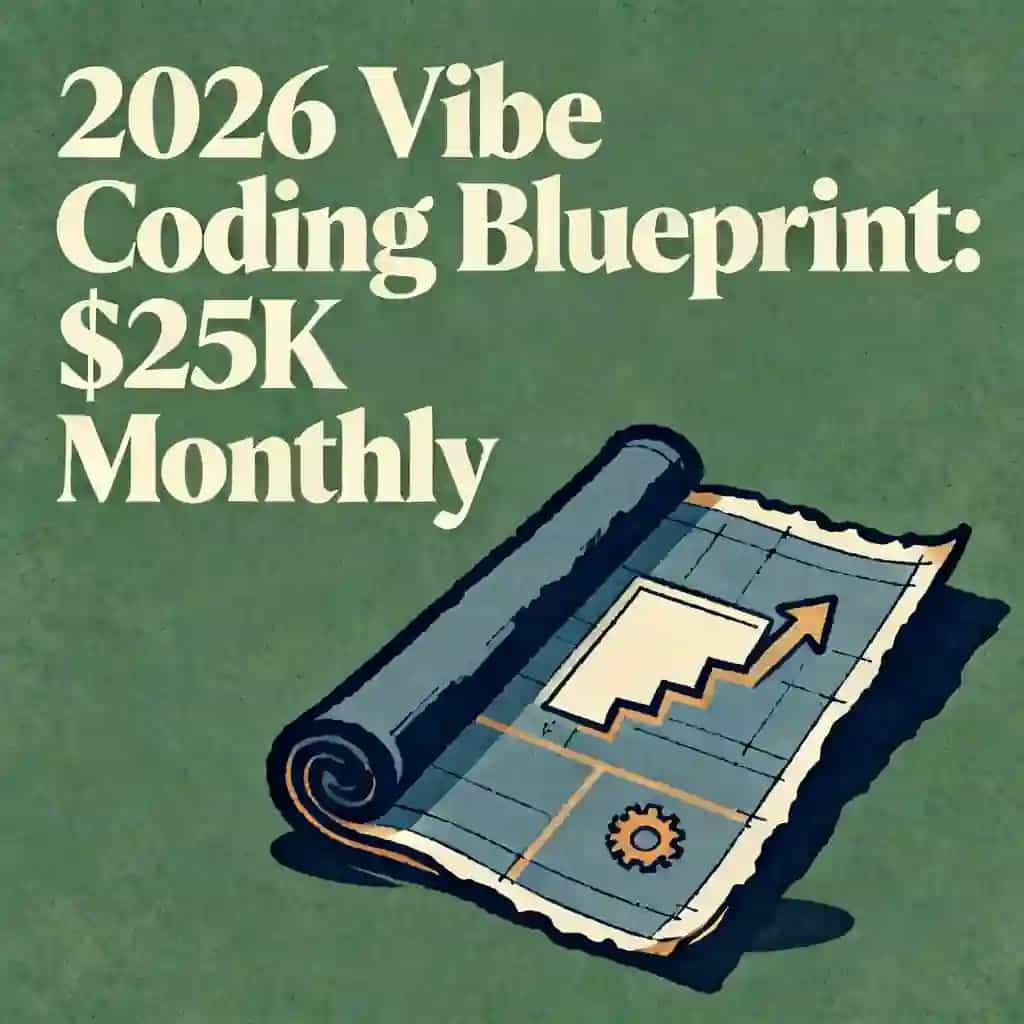 Capa do livro The 2026 Vibe Coding Blueprint to $25k Monthly