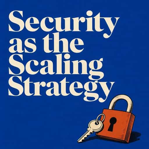 Couverture du livre Security as a Scaling Strategy