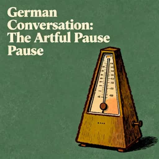 Couverture du livre German Conversation: The Art of the Pause