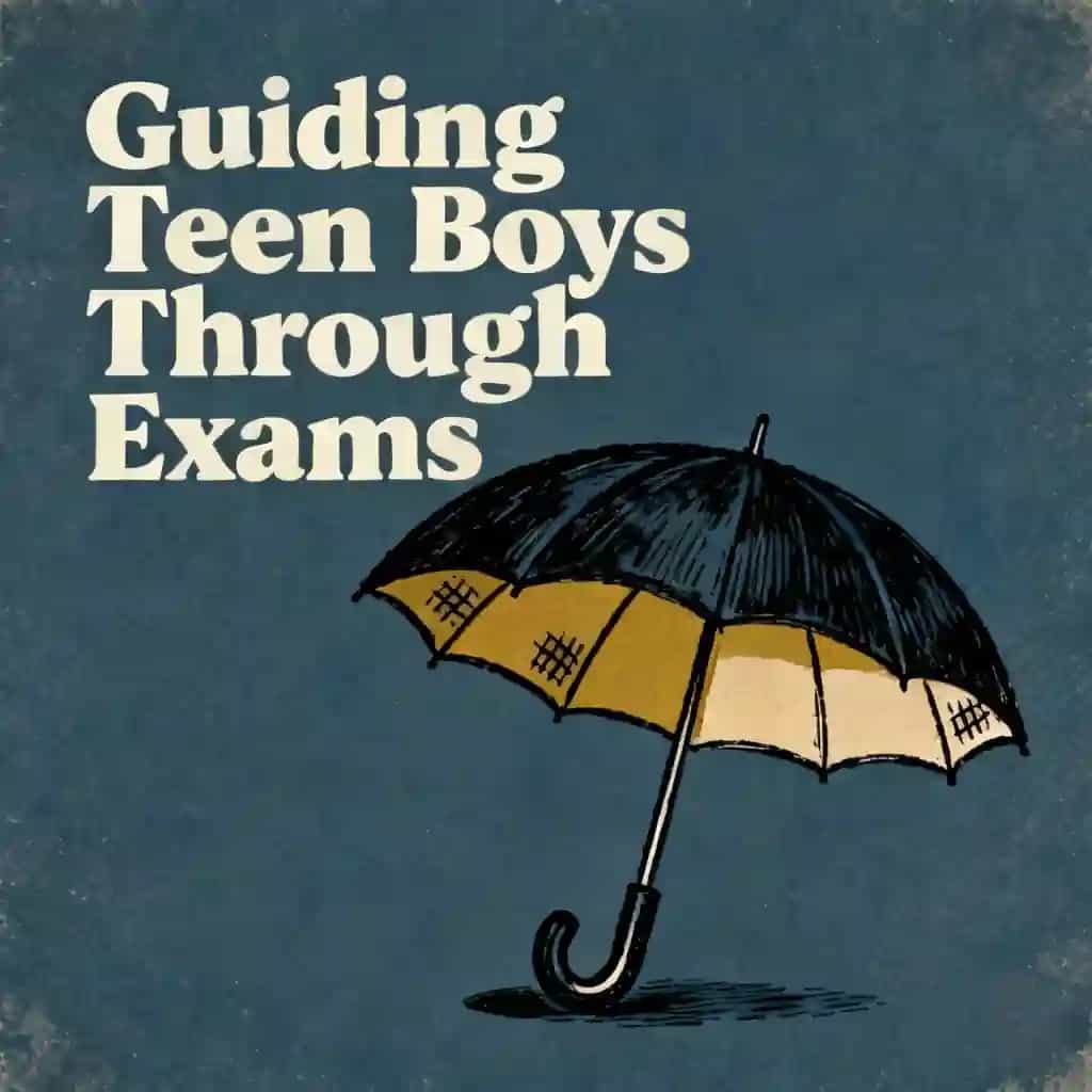 Supporting Teen Boys Through Exam Stress book cover