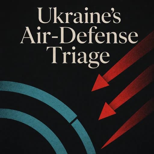 The Math of Survival: Ukraine’s Air Defense Triage & Cost-Mismatch