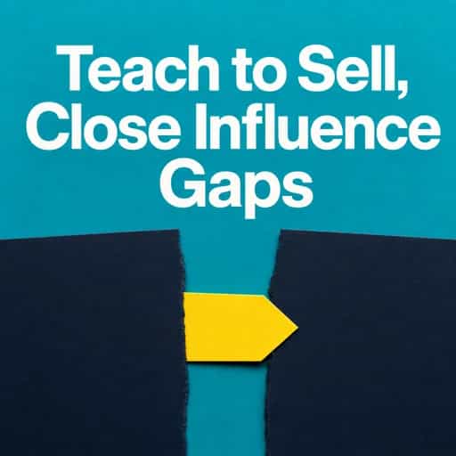 Teach to Sell: Closing the Influence Gap book cover