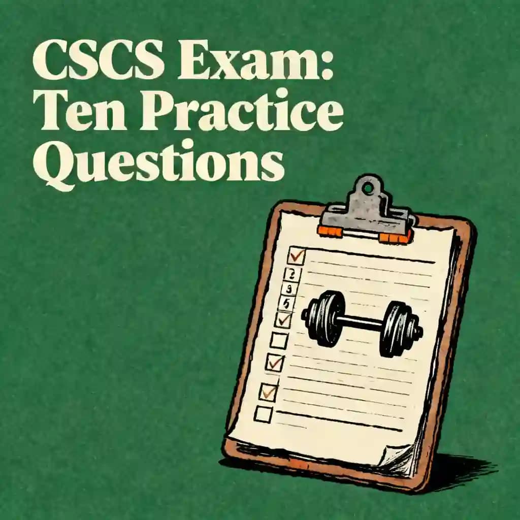 CSCS Exam Practice: 10 Questions for NSCA Certification